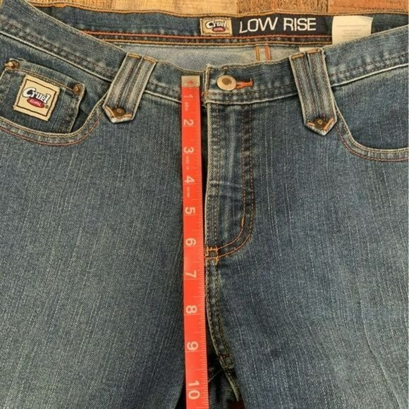 90’s Cruel Girl Denim jeans low rise bootcut juniors 13 XL - Picture 5 of 13